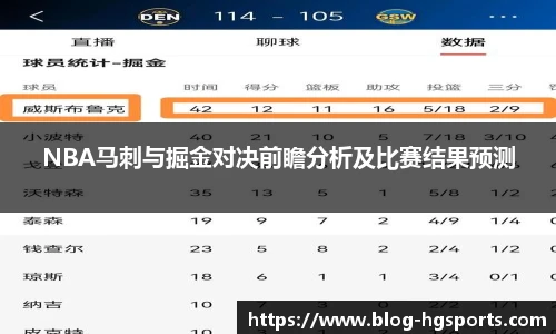 NBA马刺与掘金对决前瞻分析及比赛结果预测